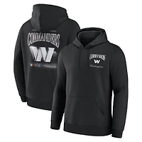 Men's Fanatics  Black Washington Commanders Back Logo Fleece Hoodie
