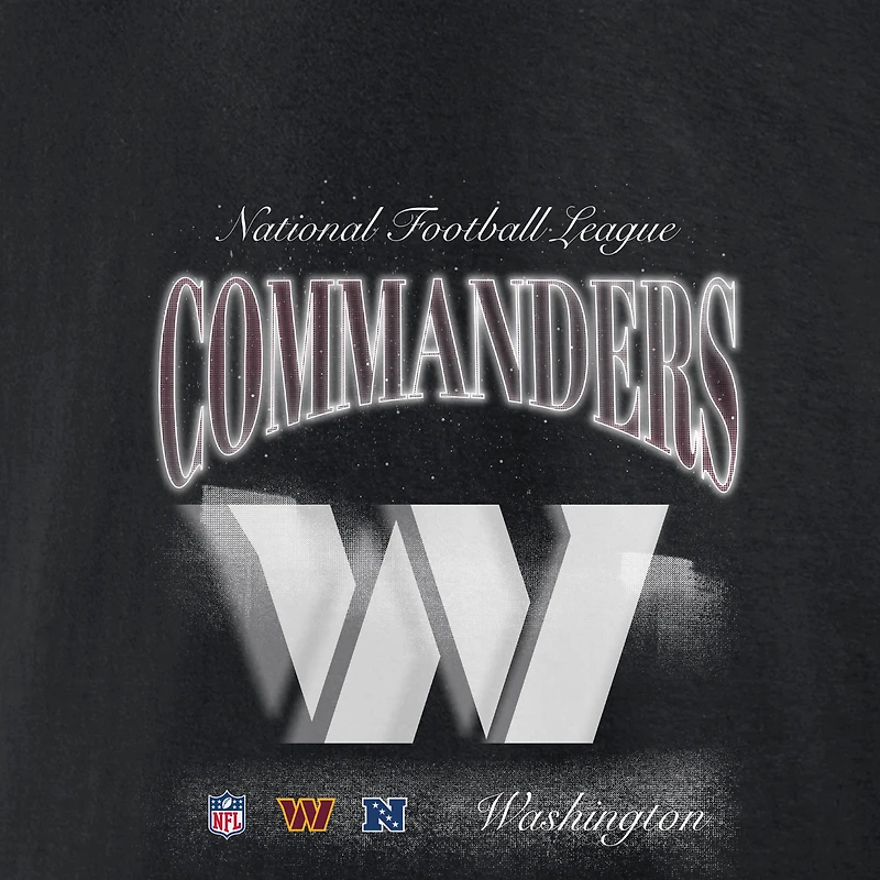 Men's Fanatics  Black Washington Commanders Back Logo Fleece Hoodie