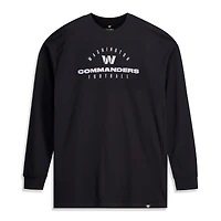 Men's Fanatics Black Washington Commanders Big & Tall Coverage Scheme Long Sleeve T-Shirt