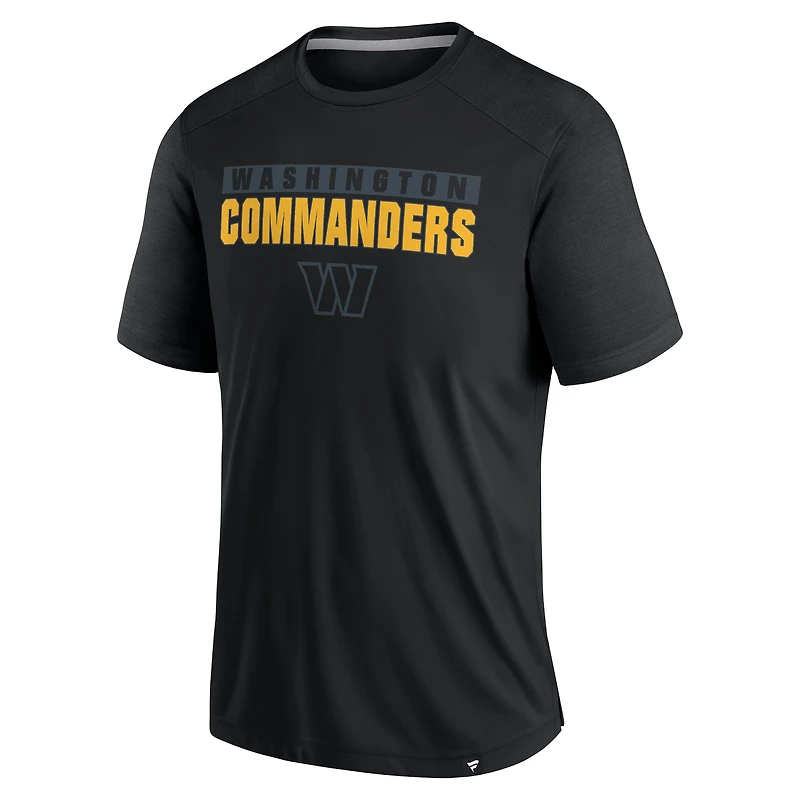 T-shirt noir Washington Commanders Defender Blackout pour homme