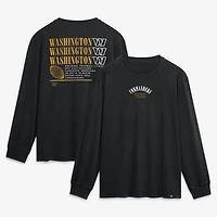 T-shirt à manches longues Fanatics Black Washington Commanders Fullback Drive pour homme