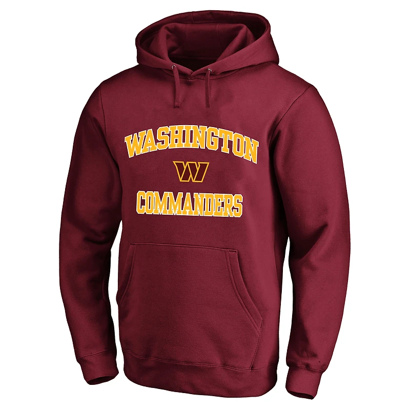 Men's Fanatics  Burgundy Washington Commanders Big & Tall Heart Soul Hoodie