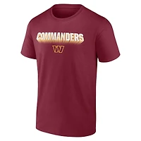 T-shirt Fanatics bordeaux Washington Commanders Chrome Dimension pour hommes