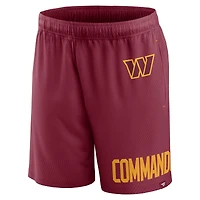 Fanatics pour hommes Bordeaux Washington Commanders Clincher - Short