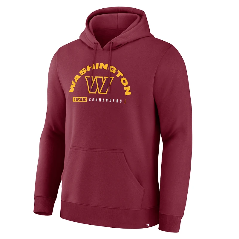 Sweat à capuche bordeaux Fanatics pour homme, motif Washington Commanders, Delay of Game Legacy