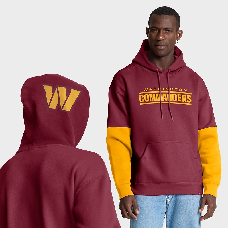 Men's Fanatics Burgundy Washington Commanders Helmet Pullover Hoodie