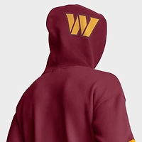 Sweat à capuche bordeaux Fanatics pour homme avec casque des Washington Commanders