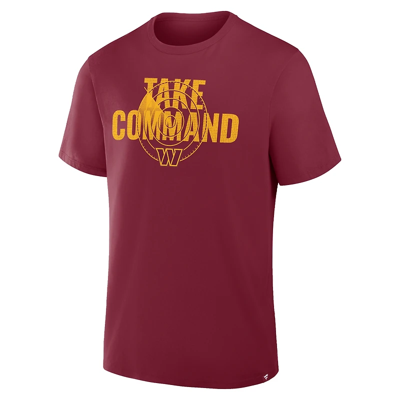 T-shirt bordeaux Fanatics pour homme, Washington Commanders, véritable favori de la ville natale