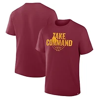 T-shirt bordeaux Fanatics pour homme, Washington Commanders, véritable favori de la ville natale