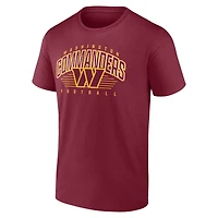 T-shirt Fanatics bordeaux Washington Commanders Line Clash pour hommes