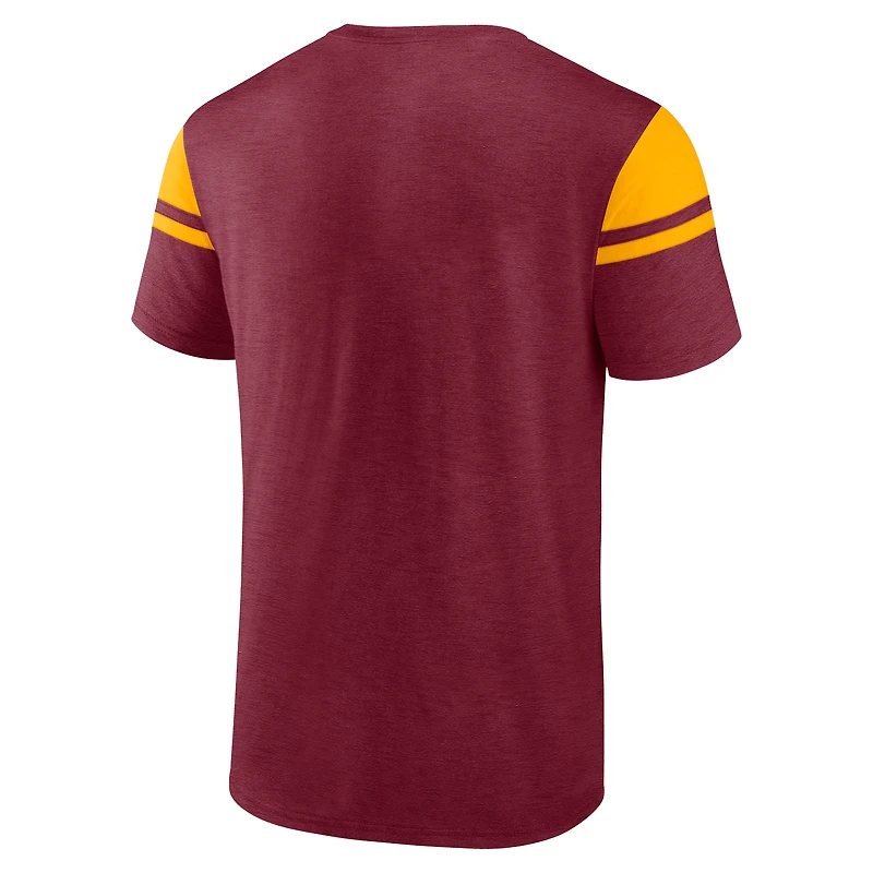 Men's Fanatics Burgundy Washington Commanders Old School Play Slub T-Shirt
