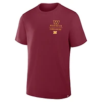 T-shirt bordeaux Fanatics pour homme, motif Washington Commanders