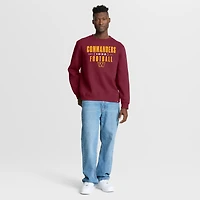Men's Fanatics Burgundy Washington Commanders Powerful Throw Legacy Pullover Sweatshirt