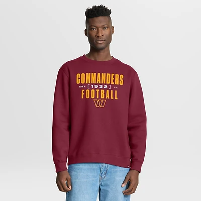 Men's Fanatics Burgundy Washington Commanders Powerful Throw Legacy Pullover Sweatshirt