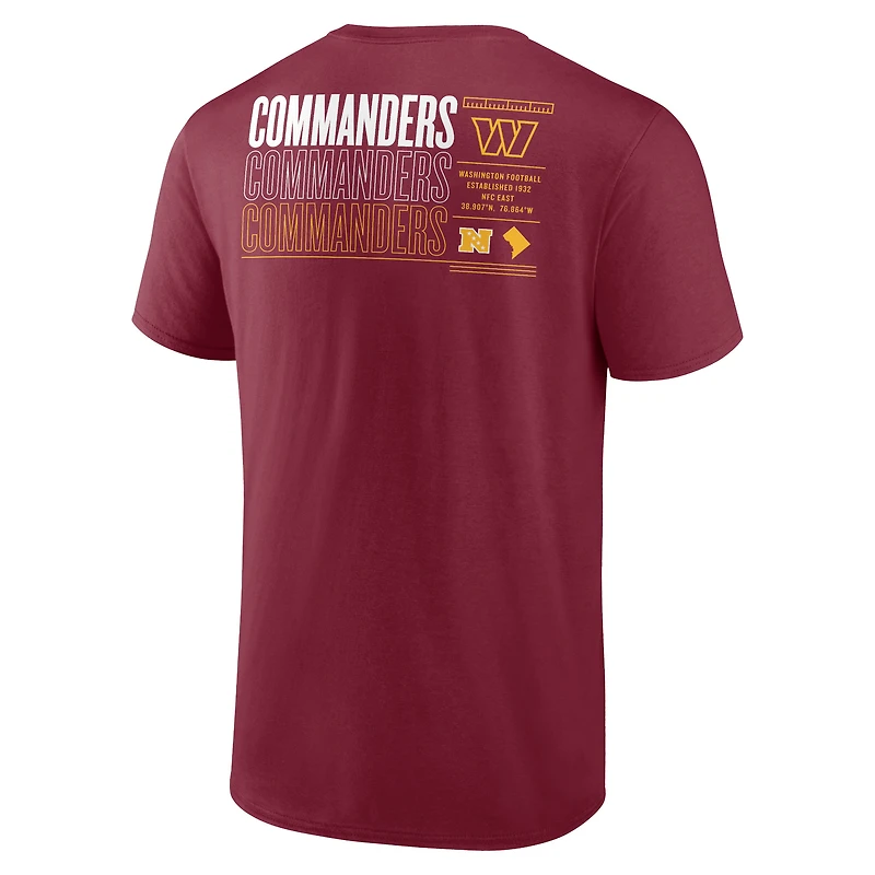 Men's Fanatics Burgundy Washington Commanders Repeat Stats T-Shirt
