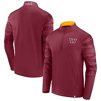 Veste à col zippé quart de cercle bordeaux Washington Commanders Fanatics pour homme