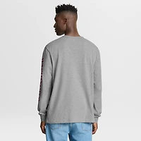 Men's Fanatics Heather Gray Washington Commanders Hometown Sweep Legacy Long Sleeve T-Shirt