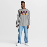 Men's Fanatics Heather Gray Washington Commanders Hometown Sweep Legacy Long Sleeve T-Shirt