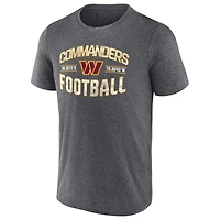 Fanatics Heathered Charcoal Washington Commanders Want To Play pour hommes - T-shirt