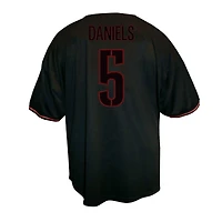 Chemise de baseball boutonnée noire pour hommes Fanatics Jayden Daniels Washington Commanders Big & Tall