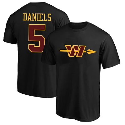 Men's Fanatics Jayden Daniels Washington Commanders Big & Tall Player Name Number T-Shirt