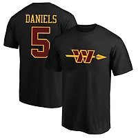 Men's Fanatics Jayden Daniels Washington Commanders Big & Tall Player Name Number T-Shirt
