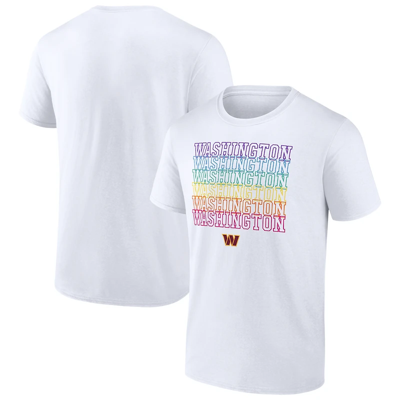 Men's Fanatics White Washington Commanders City Pride Team T-Shirt