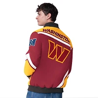 Veste à boutons-pression Washington Commanders Maximum Racing G-III Extreme Bordeaux pour homme