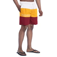 Men's G-III Sports by Carl Banks  Burgundy/Gold Washington Commanders Sunrise Volley Swim Shorts