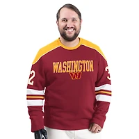 Sweat-shirt ras du cou adaptatif Lord Stanley G-III Sports by Carl Banks bordeaux pour homme, Washington Commanders