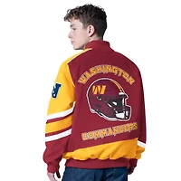 Veste de course entièrement zippée G-III Sports by Carl Banks pour homme, bordeaux, Washington Commanders Prime Time