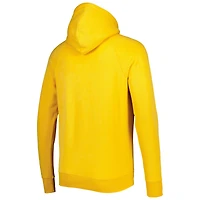 Chandail à capuchon raglan trois mélanges de casque rétro Homage Gold Washington Commanders pour homme
