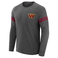 Men's J. Palmer Dark Heather Gray Washington Commanders Players Lounge Raglan Tri-Blend Sweatshirt