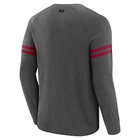 Sweat-shirt à manches longues raglan tri-blend gris chiné foncé J. Palmer pour homme
