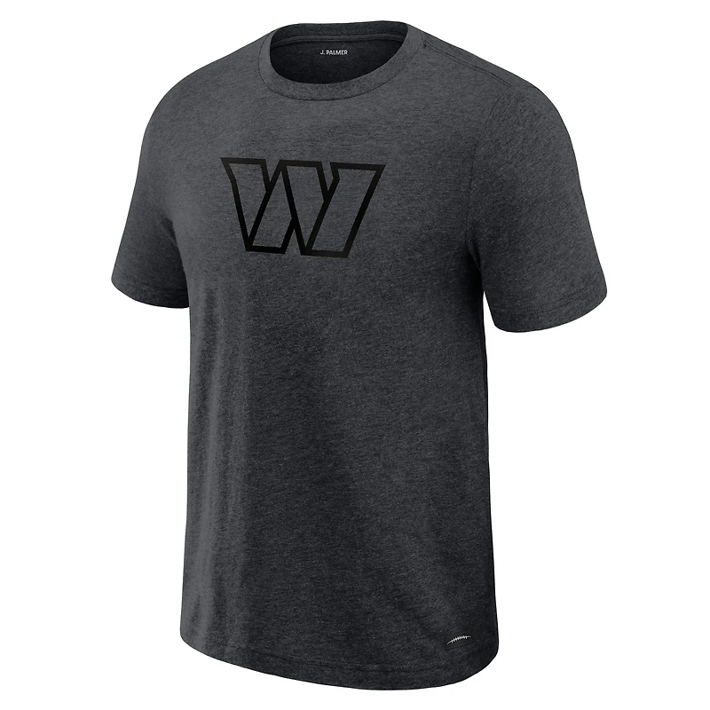 T-shirt homme J. Palmer Graphite Washington Commanders Players Lounge en mélange de trois matières