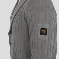Men's J. Palmer Graphite Washington Commanders The Playmaker Cardigan Raglan Sweater