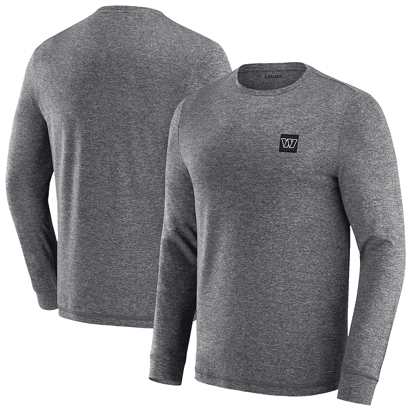 Men's J. Palmer Heather Black Washington Commanders Four Down Long Sleeve T-Shirt
