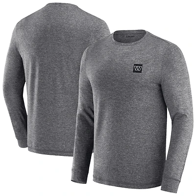 Men's J. Palmer Heather Black Washington Commanders Four Down Long Sleeve T-Shirt