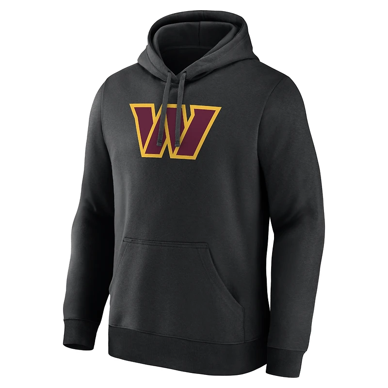 Men's Logo Athletic Black Washington Commanders Primary Hoodie