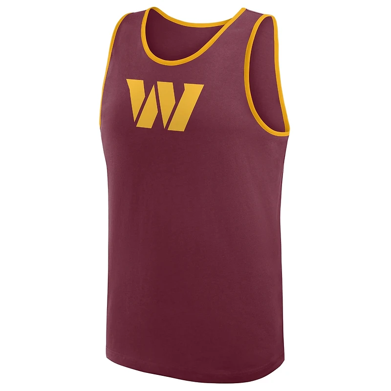Men's Logo Athletic Burgundy Washington Commanders Unmatched Success Tank Top