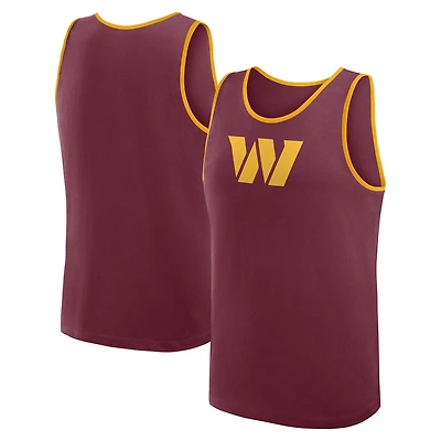 Men's Logo Athletic Burgundy Washington Commanders Unmatched Success Tank Top