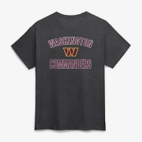 T-shirt homme en coton anthracite avec logo Washington Commanders et arc de victoire