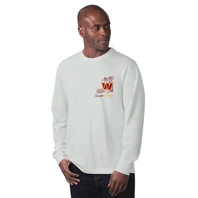 Men's Margaritaville Gray Washington Commanders It's Five O'Clock Somewhere Long Sleeve T-Shirt