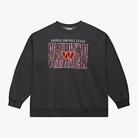 Sweat-shirt en molleton noir Mitchell & Ness Washington Commanders Downtown Collection pour homme