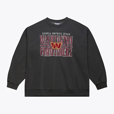 Men's Mitchell & Ness Black Washington Commanders Downtown Collection Fleece Sweatshirt