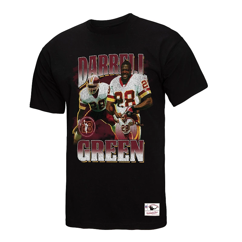 Men's Mitchell & Ness Darrell Green Black Washington Commanders  Player Graphic T-Shirt