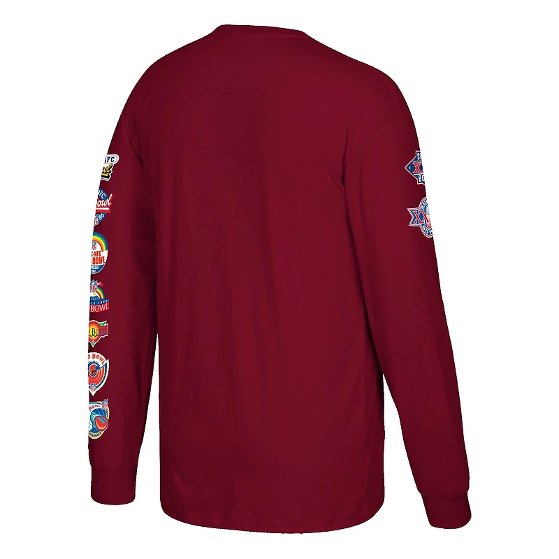 T-shirt à manches longues pour homme Mitchell & Ness Darrell Green Burgundy Washington Commanders Player Graphic