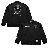 Veste aviateur entièrement zippée pour homme Mitchell & Ness Sean Taylor avec nom et numéro Washington Commanders noir
