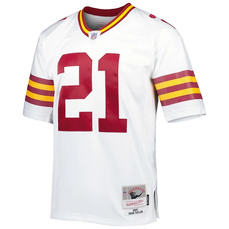 Men's Mitchell & Ness Sean Taylor White Washington Commanders Big Tall 2007 Legacy Retired Player Jersey