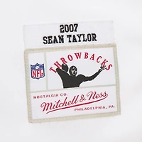 Sweat à capuche pour homme Mitchell & Ness Sean Taylor White Washington Commanders Player Name Number Legacy Jersey